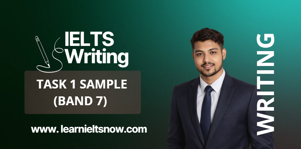 IELTS WRITING TASK-1, Sample answer